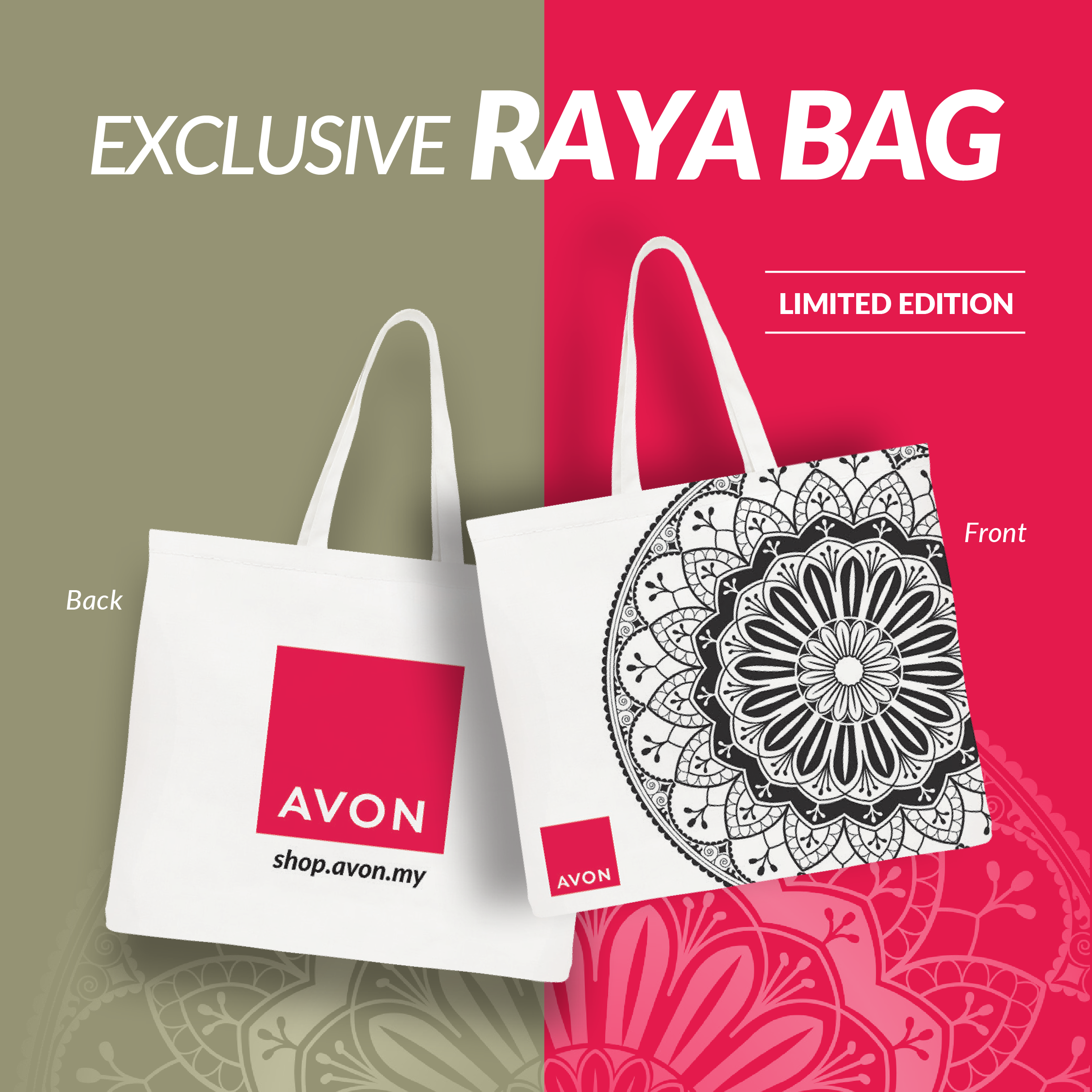 AVON Canvas Tote Bag