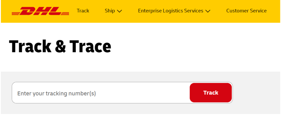 Enter Tracking ID