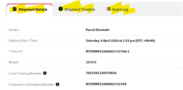 Shipment Details