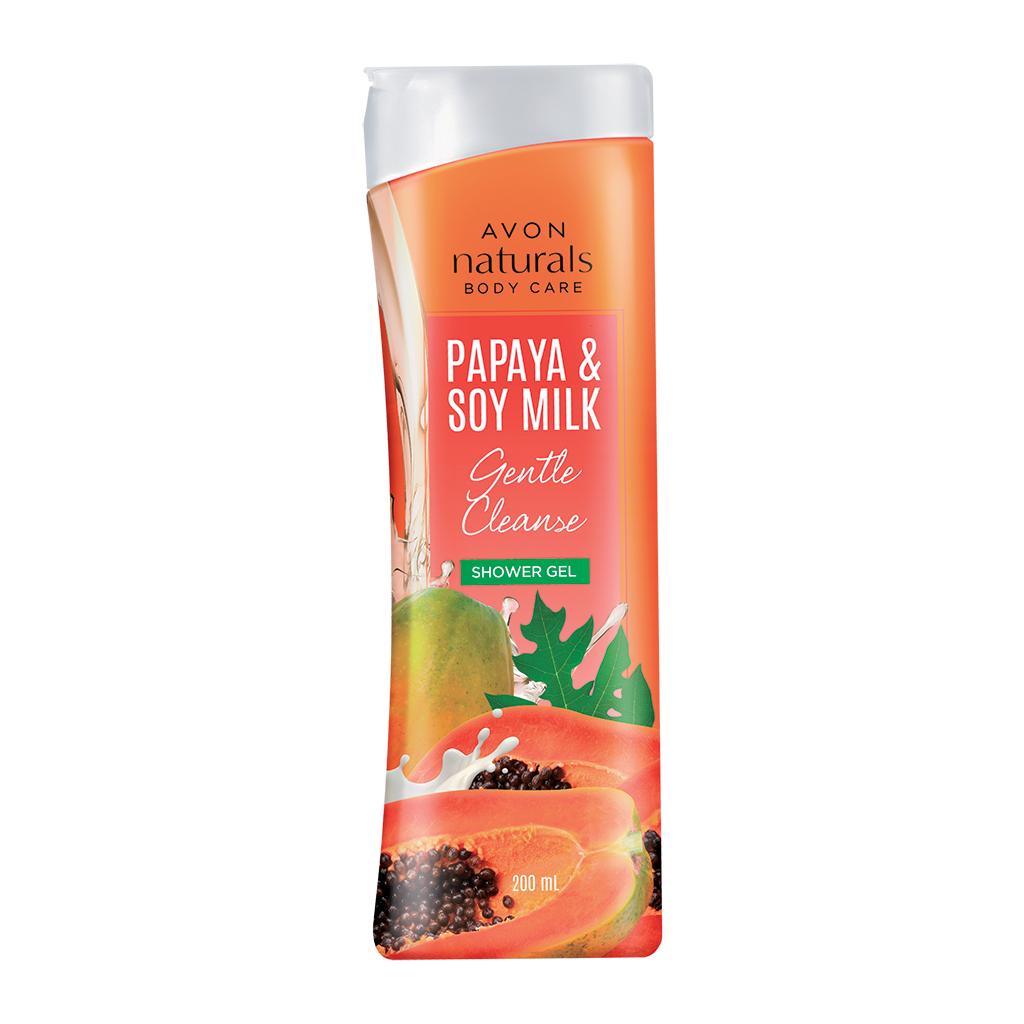 Naturals Gentle Cleanse Papaya And Soy Milk Shower Gel 200ml Avon Malaysia